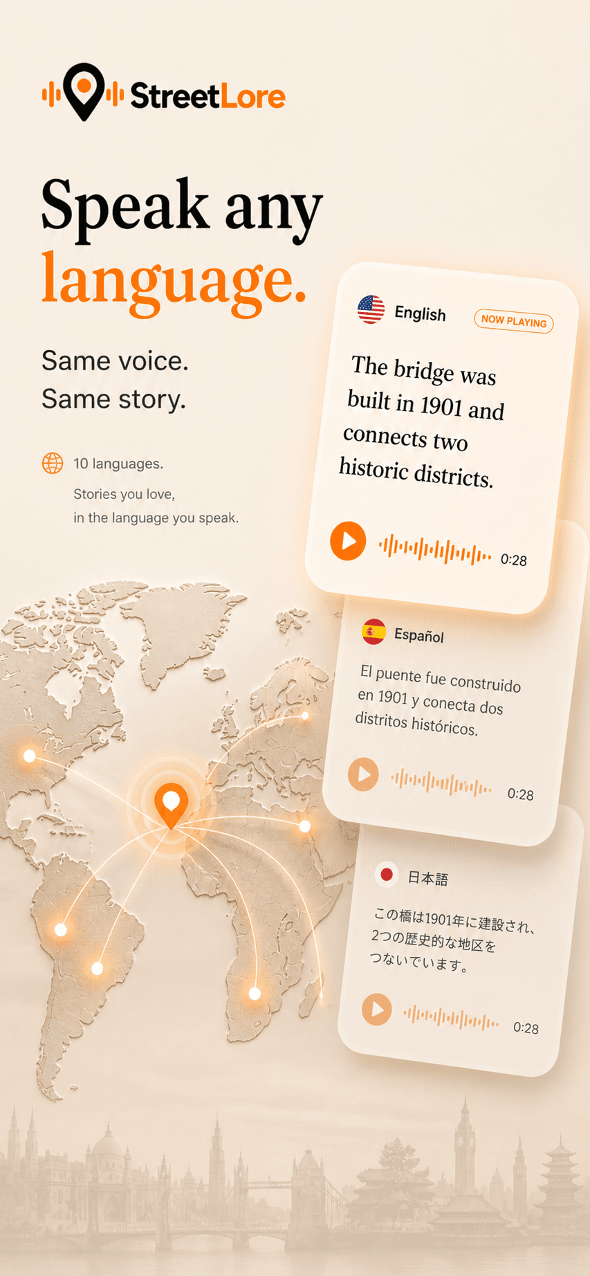 StreetLore — speak any language